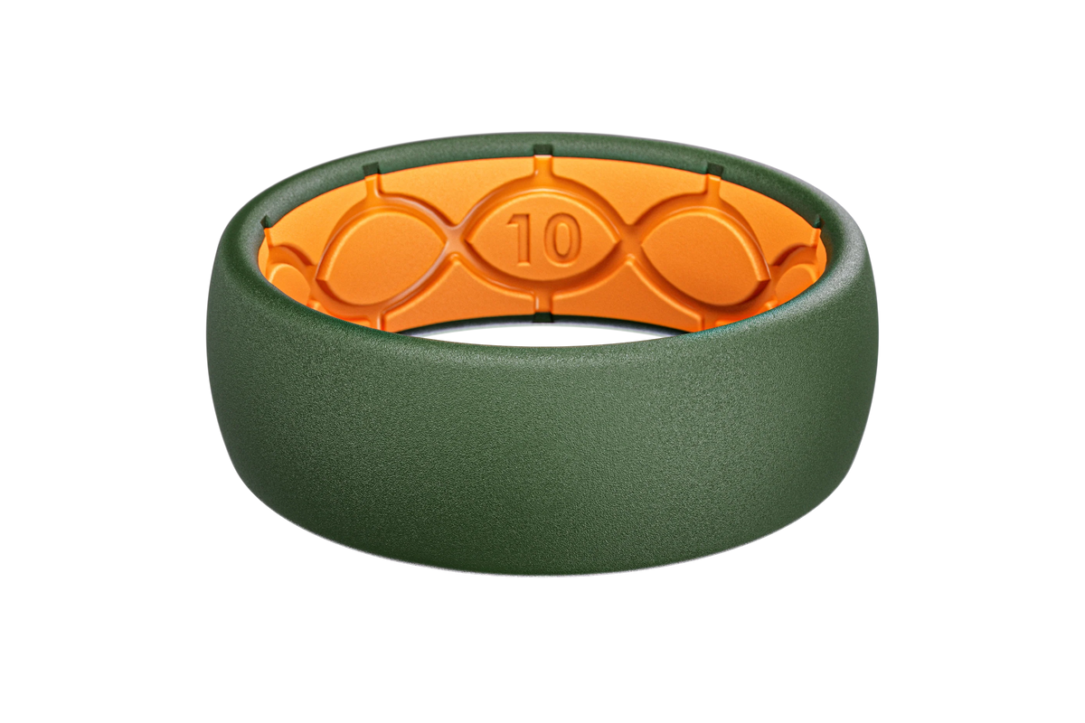 Solid Moss Green Ring